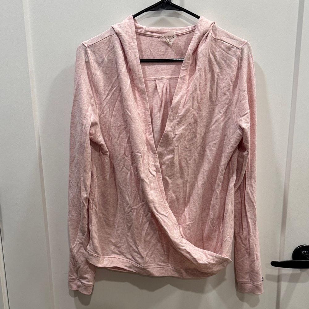 CALIA by Carrie Underwood Light Pink Hooded Wrap Pullover